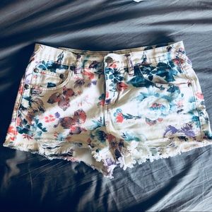 Free People floral shorts
